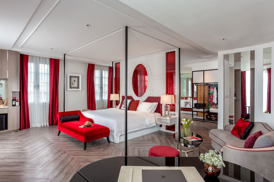 Laos - Vientiane - Hotel la Seine - kamer - foto: Hotel la Seine